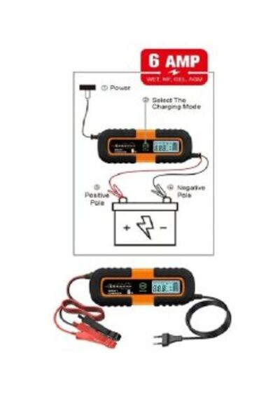 OEM Φορτιστής μπαταρίας αυτοκινήτου 6Α 6-12V HL18668-281