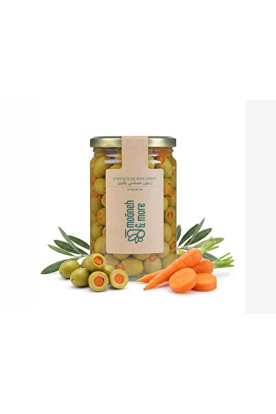 Mooneh & More Green Olives Stuffed with Carrot (650g)