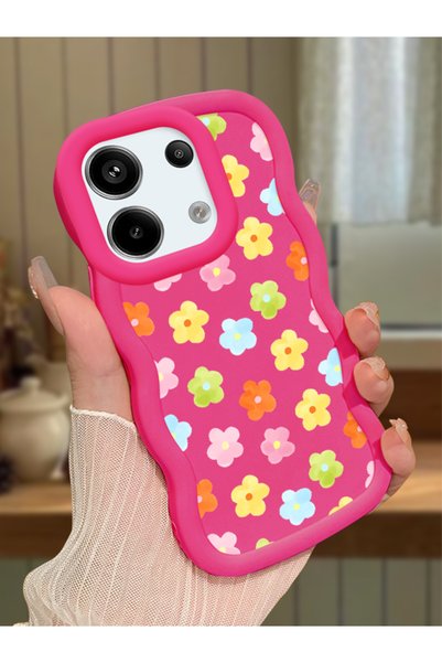 Hontinga Poco X6 5g Compatible Case Camera Protector Red Silicone Couple Phon...