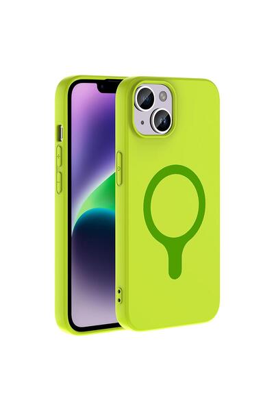 Microsonic Apple iPhone 14 Compatible Case Pastello Magsafe Green