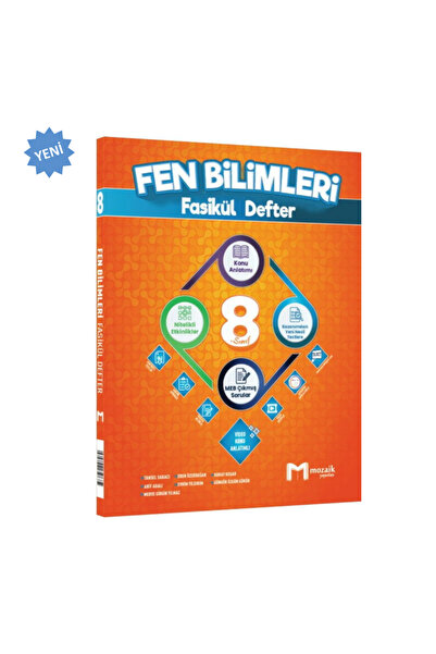Mozaik Yayınları 2026 8. Sınıf Fen Bilimleri Fasikül Defter