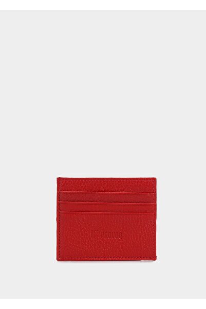 Provoq Red 330 Flt Leather Red Card Holder