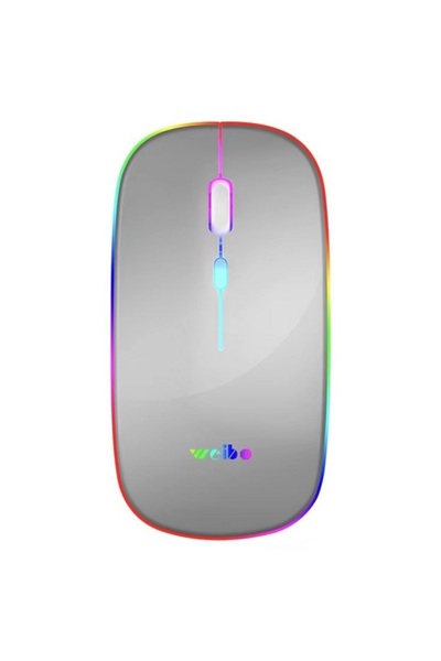 weibo Ασύρματο Ποντίκι RF-6800 USB Οπτικό Επαναφορτιζόμενο Γκρι