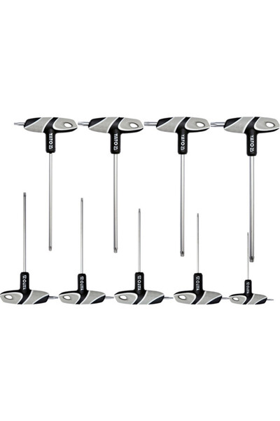 yato Set torx maner tip "T", 9 piese