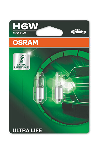 Osram Bec Ultra Life H6W 12V 6W BAX9s