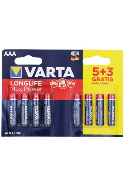 Varta Батерии LongLife Max Power AA - LR6 - 8 броя