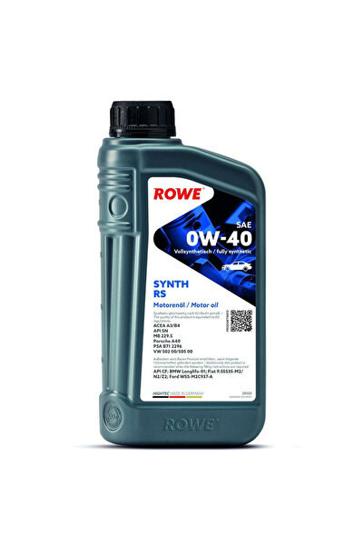 ROWE ХАЙТЕК СИНТ RS ТУРИНГ МОТОРНО МАСЛО SAE 0W40 1Л
