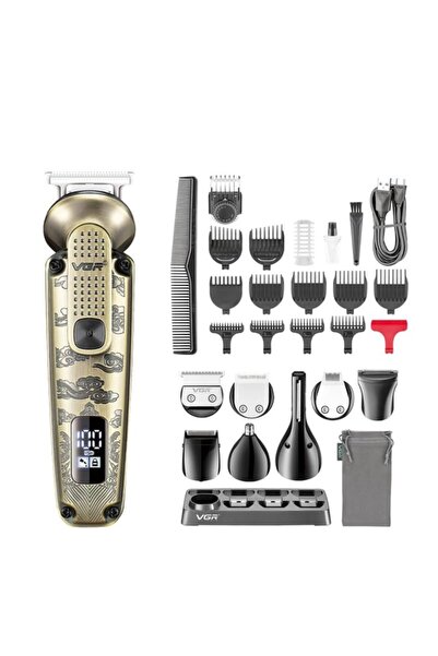 VGR Male V-103 8-In-1 Face Hair Body&Private Parts Multi Grooming Kit Hair Tr...