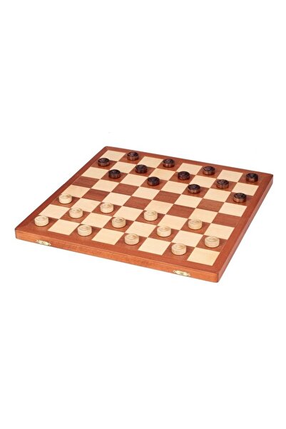 Sunrise Chess & Games 8x8 checkers Top Bottom Set , inlaid (marquetry)