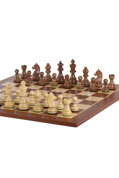 Sunrise Chess & Games Tournament Chess Top Bottom Set No. 6 - 58 mm board + 3...
