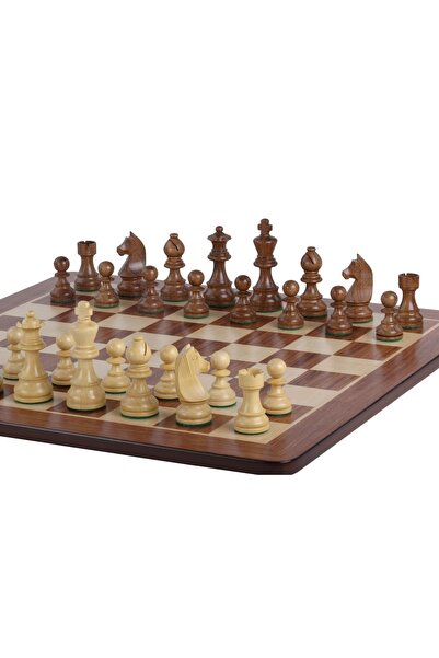 Sunrise Chess & Games Tournament Chess Top Bottom Set No. 6 - 58 mm board + 3...