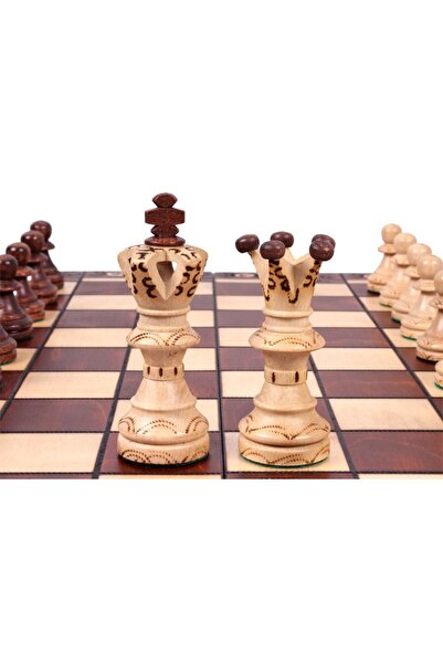 Sunrise Chess & Games Traditional chess Top Bottom Set AMBASSADOR - insert tray