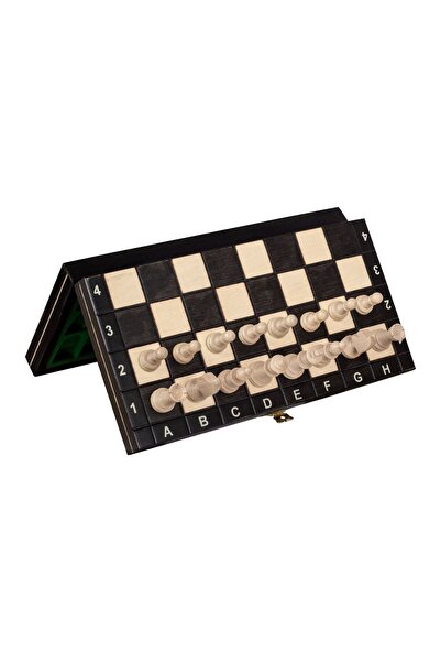 Sunrise Chess & Games Black wooden magnetic chess Top Bottom Set (27 cm)