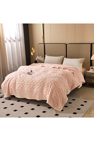 Edormitor Pătură Cocolino cu blană, Model tricotat 200x230 cm E PCC5304