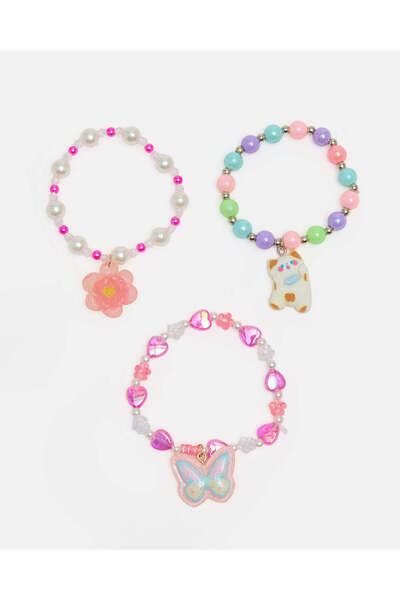 REDTAG Girls Assorted Bracelet Set (Pack Of 3)