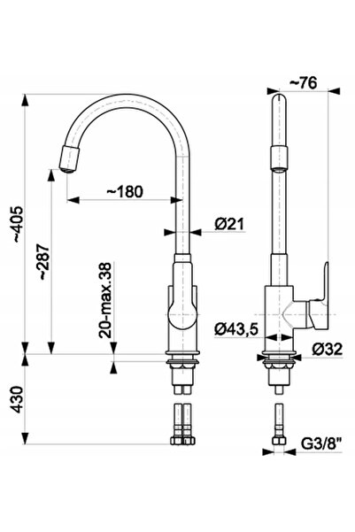 KFA Armatura Bateria Rumba 6553-915-51 BEJ