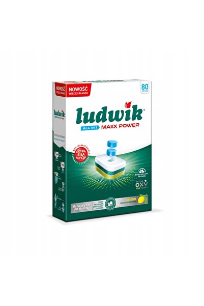 NO BRAND Tablete pentru masini de spalat vase LUDWIK All In 1 Lemon 80 buc.