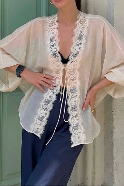 Suziş Lace-Collar Shirt Per5108