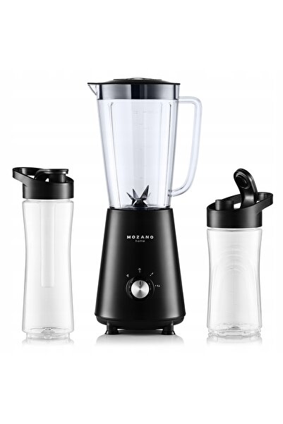 NO BRAND Blender de vase MOZANO M01 Negru + 2 sticle