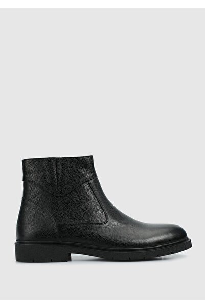 Provoq Black Leather Men's Boots