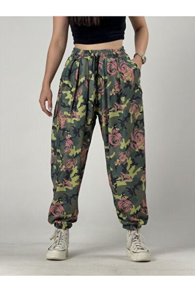 COCOPELLI Camouflage Patterned Women's Jogger Pants Coc3255