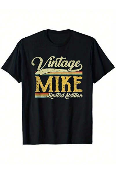 799 [Vintage T-Shirt] Mike Limited Edition Vintage T-Shirt| Men's Black With ...