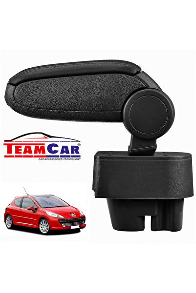 PİNUKS TC30-280038 مسند ذراع لسيارة بيجو 207-207 SW-207CC 2006-2012، أسود، مس...
