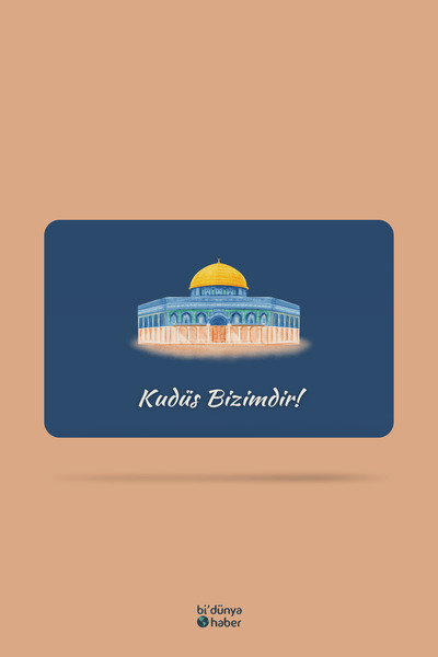 Bi Dünya Haber Kudüs Bizimdir! Temalı Buzdolabı Magneti Mutfak Süsü Hediyelik...