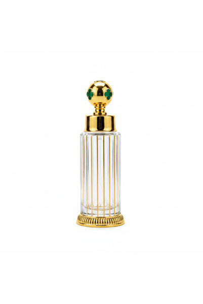 Mayflower Glass Perfume Bottle with Gold Metal Base – 250 ml - Green / Pink /...