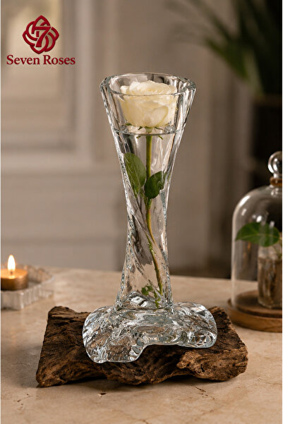 Generic "Swirl of the Sage" Spiral Glass Vase |   Handmade Masterpiece