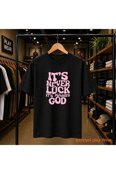 playwear It S Never Printed 100% Cotton Oversize Loose Regular Fit Crew Neck ...