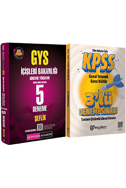 Pegem Akademi Yayıncılık 2026 GYS İçişleri Bakanlığı ŞEFLİK-Görevde Yükselme ...