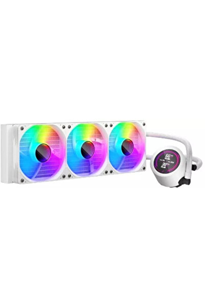 1stPlayer Cooler lichid pentru procesor 360 AIO LCD RGB ThunderStorm TS4 360 Alb