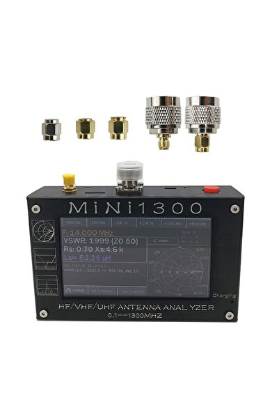 Choice Mini1300 0.1-1300MHz HF/VHF/UHF Antenna Analyzer with 4.3" Touch Scree...