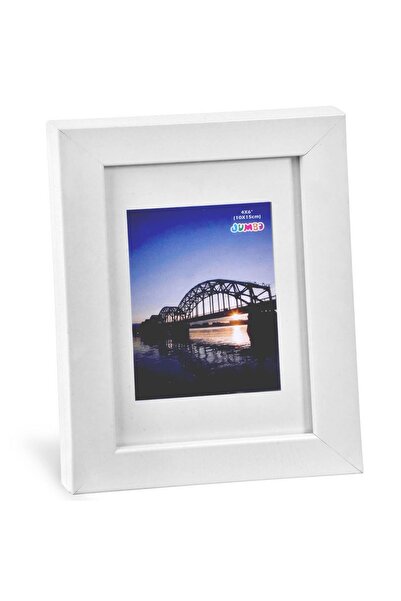 OEM Ramă foto mare din MDF alb, montabilă pe perete - 10x15 cm (4x6 inch)