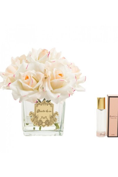 guerlie & co. GUERLİE & CO 7 GÜL KREM PEMBE KARE GOLD