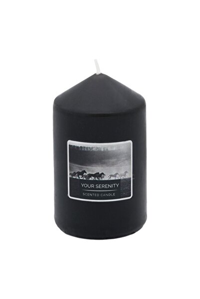 OEM Lumânare parfumată neagră cu nucă de cocos 5.8x10cm Royal Black