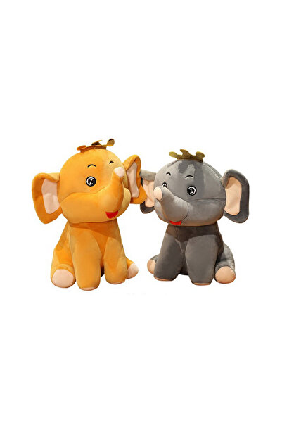 Simplu&Rapid Плюшена играчка слон с корона, модел Крал, мека, хипоалергенна, ...