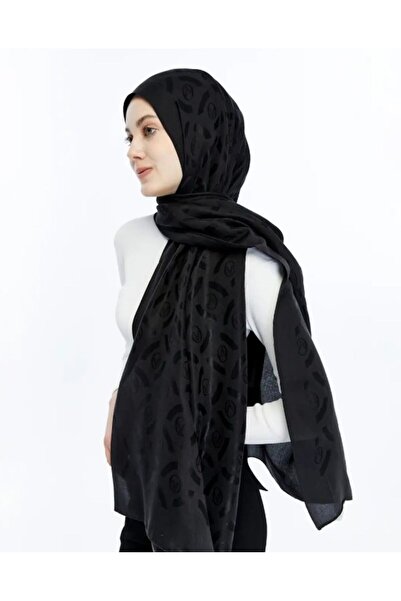 Valentino Orlandi Alia Shawl - Vector Pattern - Black