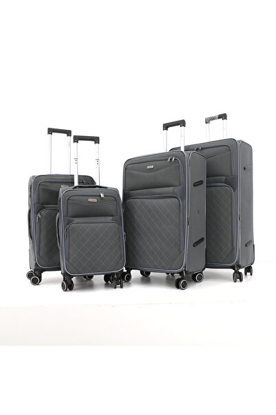 MELIFE 4 Piece Soft Luggage Set | 20", 24", 28", 32" | Lightweight Travel Tro...