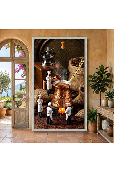 HOME MODE Turkish Coffee Cezve 30x40 Gallery Wrapped Canvas Print | Copper Co...