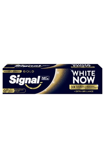 Signal Λευκαντική Οδοντόκρεμα Gold White Now Έξτρα Λάμψη 75 ml