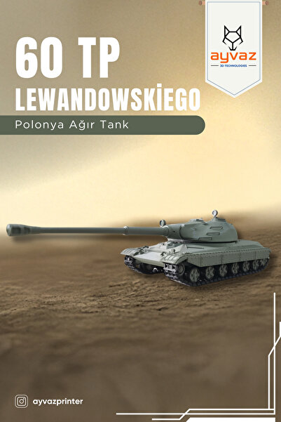 ayvazprinter 60 TP LEWANDOWSKIEGO 1/35 Ölçek, 11x22,5x9 cm Boyutlu, Hareketli...
