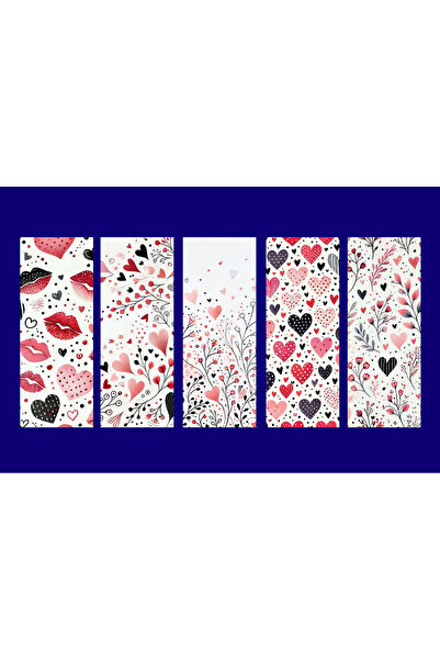 TELLGRAF Heart-Shaped Bookmark (4X12 cm 10 Pieces)