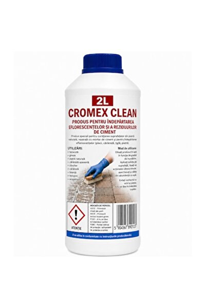 Cromex Clean 2L – Επαγγελματικό διάλυμα για τον καθαρισμό πεζοδρομίων, σκυροδ...