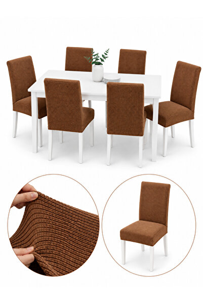 delfin HomeRoy Set 6 Huse Scaune Universale Supra - Elastice Set 6 bucăți