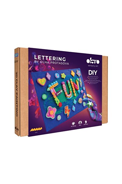 OKTO Set pictura 3D cu argila usoara, 30*40cm - FUN
