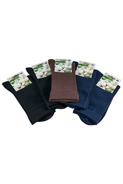 Overall Set de 5 perechi de șosete din bumbac organic, pentru bărbați (cu log...