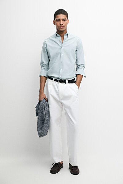 Massimo Dutti %100 pamuklu denim gömlek