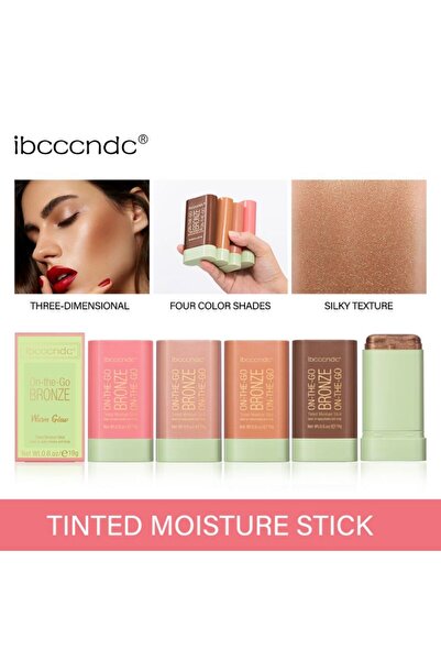 IBCCCCNDC Rotating Blush Stick – Cream Matte Makeup Stick for Natural Cheek C...